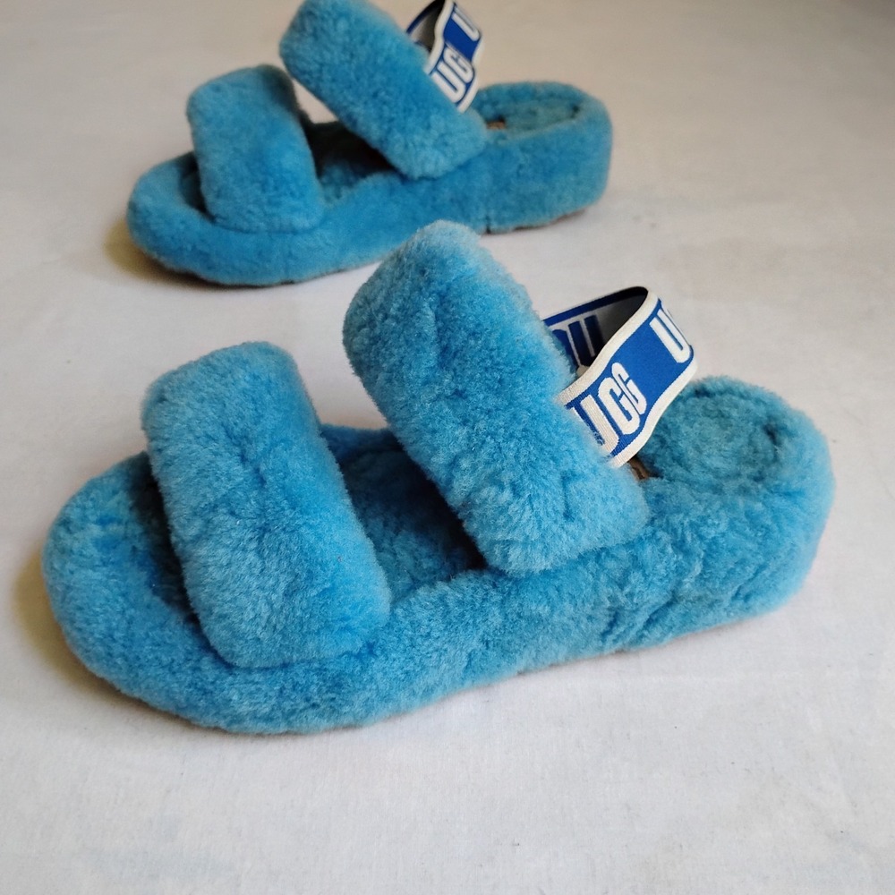 Ugg Slippers Womens 7 Fluff Yeah Slides Slip On Cozy Comfort Casual‎ Lounge